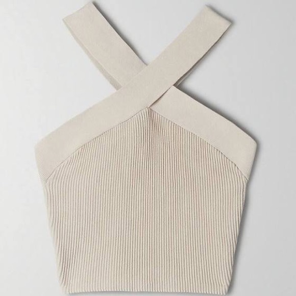 ✨ NEW Babaton Sculpt Knit Cross Tank aritzia - Picture 3 of 7